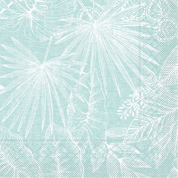 Tissue Serviette Kona in Sky, 33 x 33 cm, 100 Stück