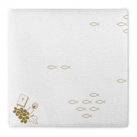Airlaid Serviette Kommunion/Konfirmation Fisch 40 x 40 cm, 50 Stück - Mank Airlaid Serviette Kommunion/Konfirmation Fisch 40 x 40 cm, 50 Stück - Mank