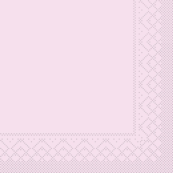 Tissue Serviette Rosa, 33 x 33 cm, 100 Stück - Mank