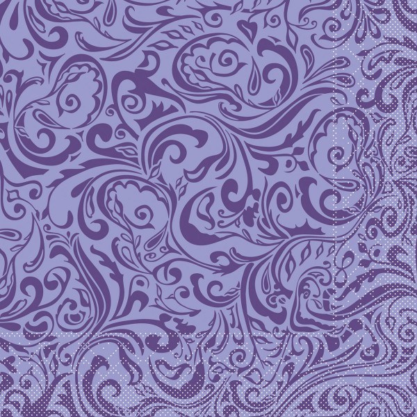 Tissue Serviette Lias in Lila, 40 x 40 cm, 100 Stück - Mank