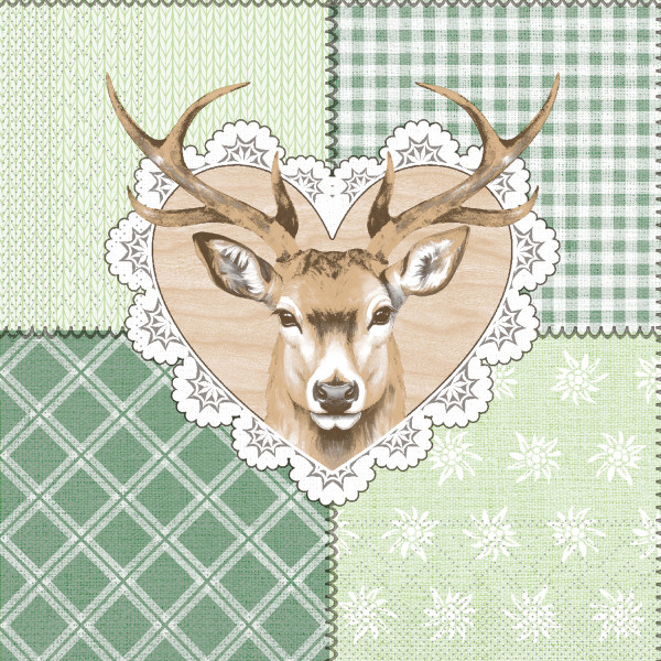 Tissue Serviette Abigail, 33 x 33 cm, 100 Stück - Mank