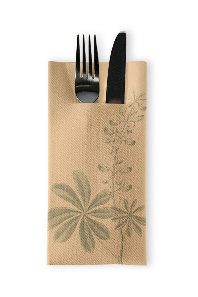 Airlaid Besteckservietten Opus Flora, 40 x 40 cm, 75 Stück - Mank
