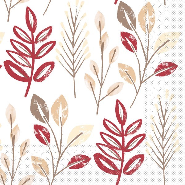 Tissue Serviette Cedrik Bordeaux-Braun, 33 x 33 cm, 100 Stück - Mank