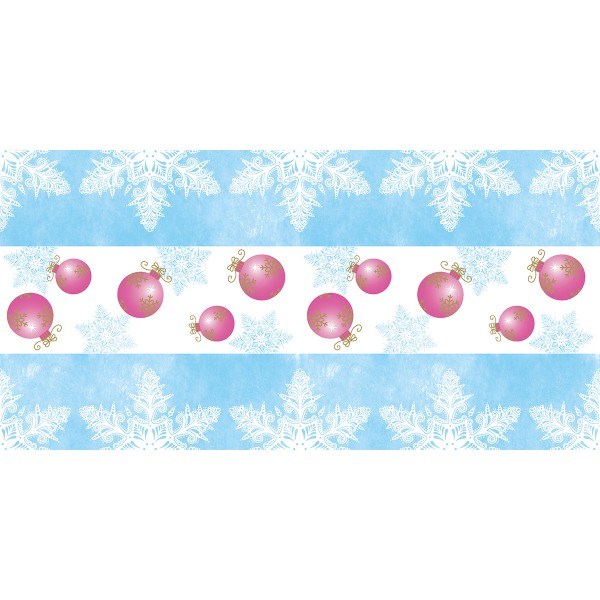 Airlaid Tischläufer Coline in Blau-Pink, 40 cm x 24 m, 1 Stück - Mank