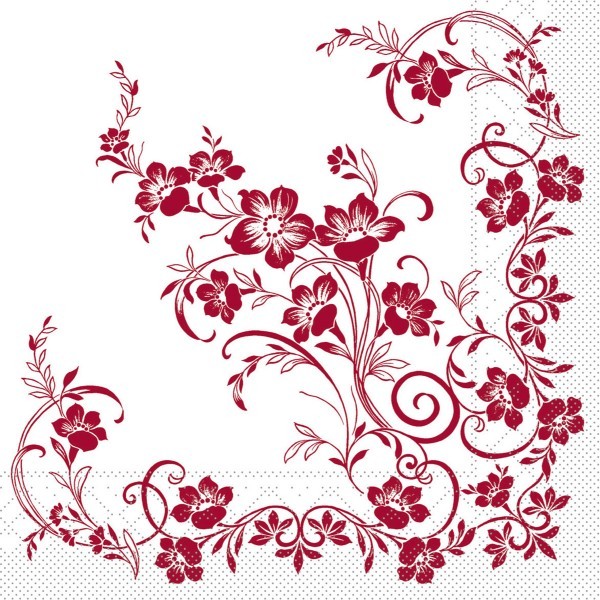 Tissue Serviette Katja, 40 x 40 cm, 100 Stück - Mank