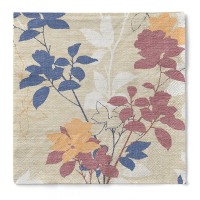 Tissue Serviette Chrissy in Creme-Bordeaux, 40 x 40 cm, 3-lagig, 100 Stück - Mank Tissue Serviette Chrissy in Creme-Bordeaux, 40 x 40 cm, 3-lagig, 100 Stück - Mank