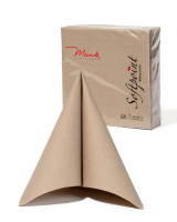 Softpoint Serviette in Beige Grey, 1/4-Falz, 40 x 40 cm, 50 Stück - Mank Softpoint Serviette in Beige Grey, 1/4-Falz, 40 x 40 cm, 50 Stück - Mank