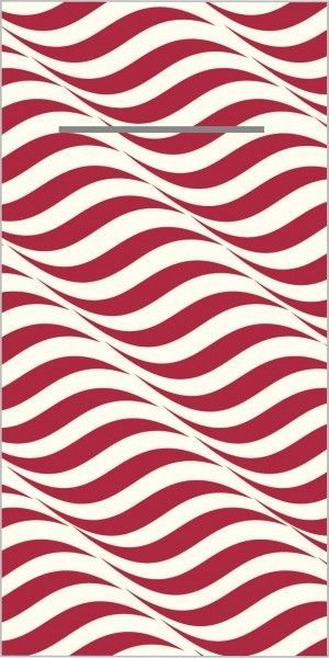 Airlaid Besteckservietten Nizza in Creme-Bordeaux, 40 x 40 cm, 100 Stück - Mank