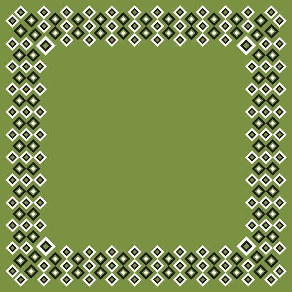 Airlaid Tischdecke Art-Deco in Olivgrün-Schwarz, 80 x 80 cm, 20 Stück - Mank