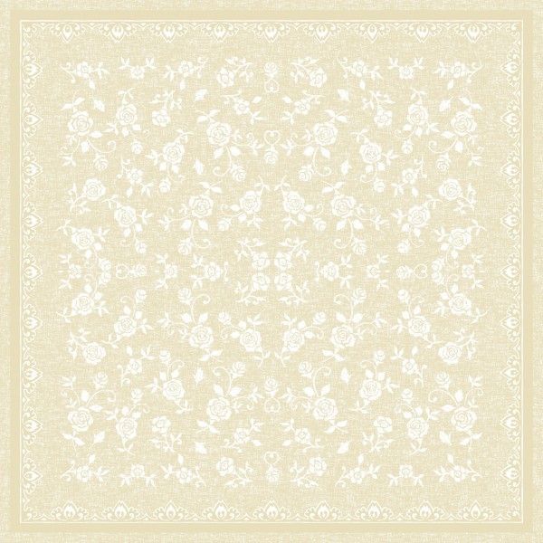 Airlaid Tischdecke Lace in Beige, 80 x 80 cm, 20 Stück - Mank