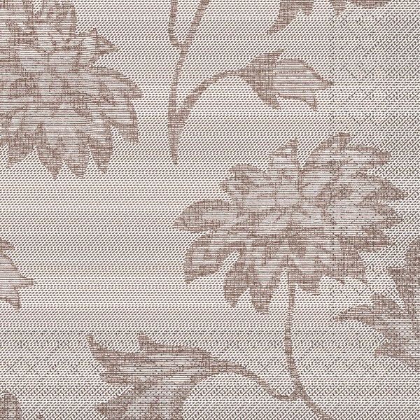 Tissue Serviette Lisboa in Braun, 33 x 33 cm, 100 Stück - Mank