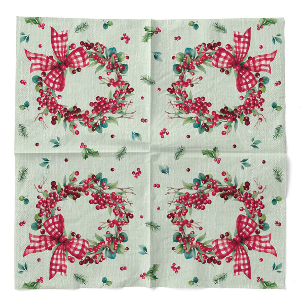 Tissue Serviette Nael, 40 x 40 cm, 100 Stück - Mank