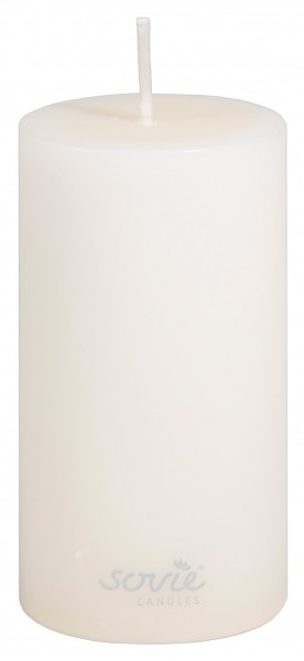 Stumpenkerze Creme, Ø 50 x 100 mm - Brenndauer ca. 28 Stunden