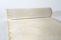 Airlaid Tischläufer Franziska in Beige, 40 cm x 24 m , 1 Stück - Mank Airlaid Tischläufer Franziska in Beige, 40 cm x 24 m , 1 Stück - Mank