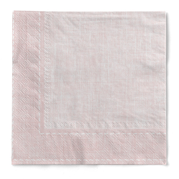 Tissue Serviette Zione in Rosé, 33 x 33 cm, 100 Stück - Mank
