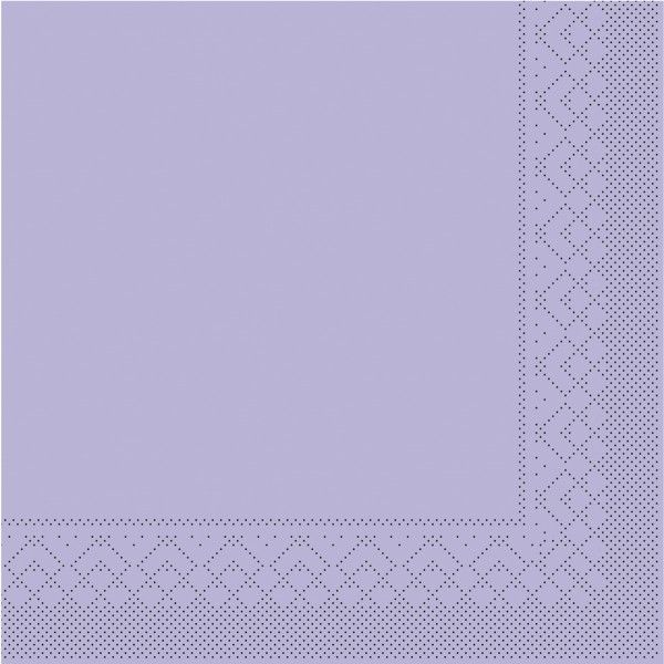 Tissue Serviette Lila, 33 x 33 cm, 100 Stück - Mank