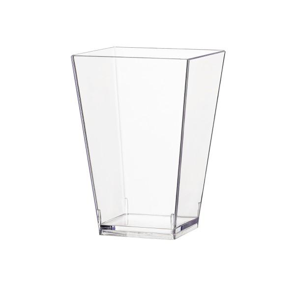 Einweg Fingerfood Glas 100ml aus Plastik, Transparent, 40 Stück - Mank