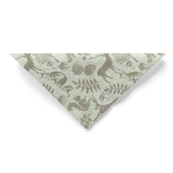 Tissue Serviette Forest Olivgrün-Grau, 33 x 33 cm, 3-lagig, 100 Stück - Mank