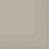 Tissue Serviette Beige Grey, 20 x 20 cm, 300 Stück - Mank Tissue Serviette Beige Grey, 20 x 20 cm, 300 Stück - Mank