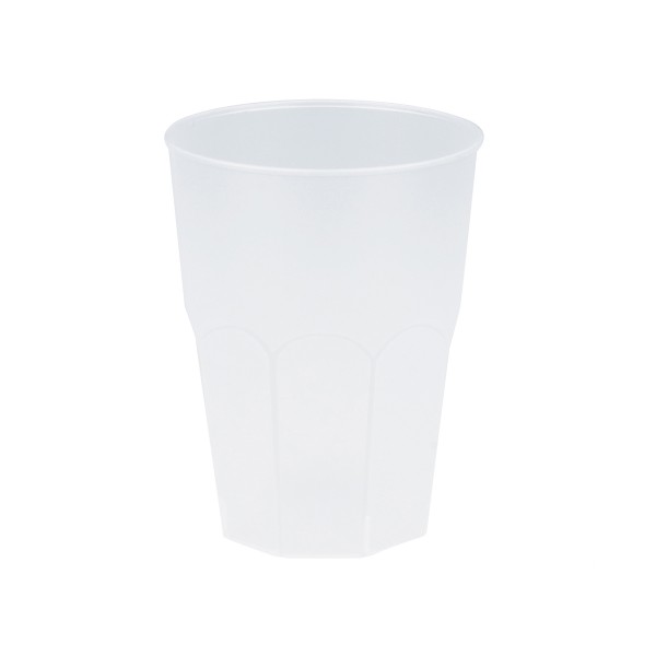 Mehrweg-Cocktailglas Transparent-gefrostet 420ml aus Plastik, 6 Stück - Mank
