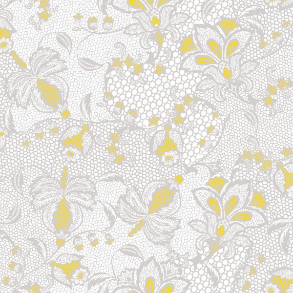 Airlaid Serviette Dion in Grau-Gelb 40 x 40 cm, 50 Stück - Mank
