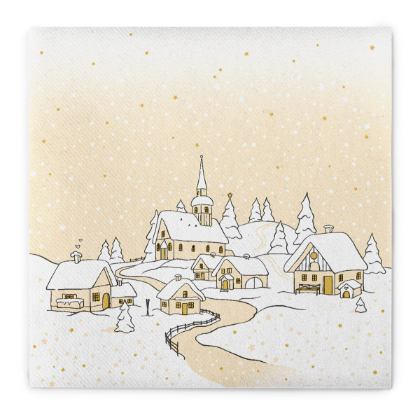Airlaid Serviette Anneke in Aprikot, 40 x 40 cm, 50 Stück - Mank