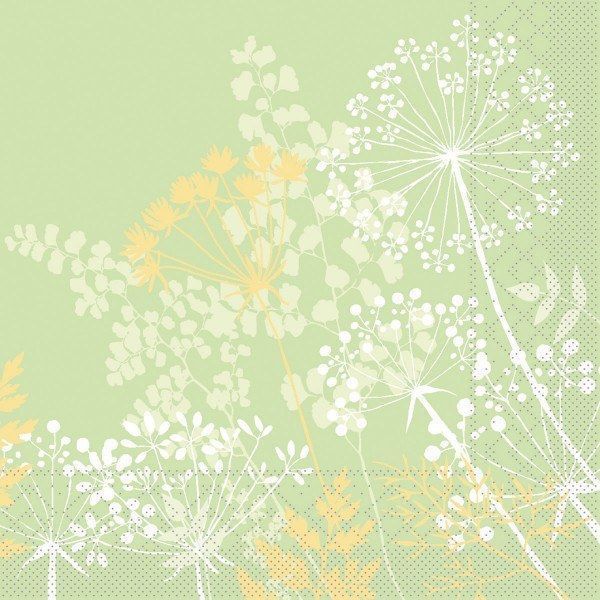 Tissue Serviette Gordon in Apfelgrün, 40 x 40 cm, 100 Stück - Mank