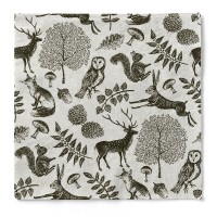 Tissue Serviette Forest Grau-Schwarz, 33 x 33 cm, 3-lagig, 100 Stück - Mank Tissue Serviette Forest Grau-Schwarz, 33 x 33 cm, 3-lagig, 100 Stück - Mank