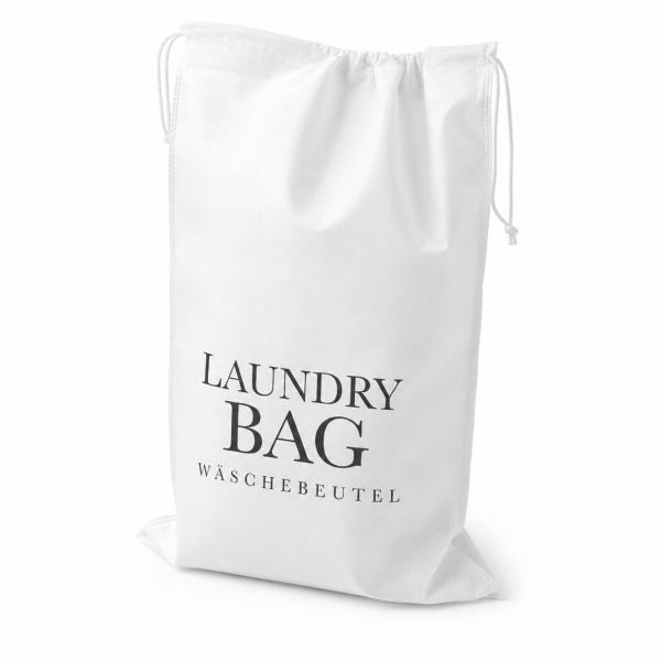 Wäschebeutel Laundry Bag aus Vlies weiß, 40 x 60, 500 Stück