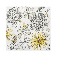 Softpoint Serviette Hilde in Gelb-Schwarz, 40 x 40 cm, 50 Stück - Mank Softpoint Serviette Hilde in Gelb-Schwarz, 40 x 40 cm, 50 Stück - Mank