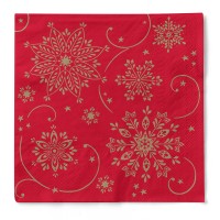 Tissue Serviette Cristal in Rot, 40 x 40 cm, 100 Stück - Mank Tissue Serviette Cristal in Rot, 40 x 40 cm, 100 Stück - Mank