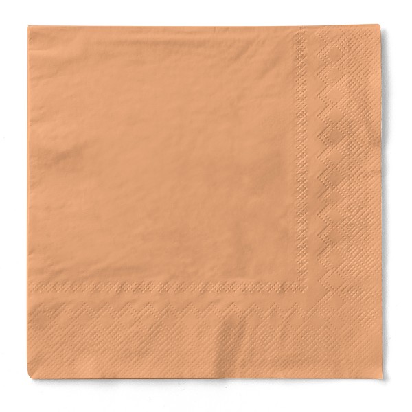 Tissue Serviette Aprikot, 25 x 25 cm, 100 Stück - Mank