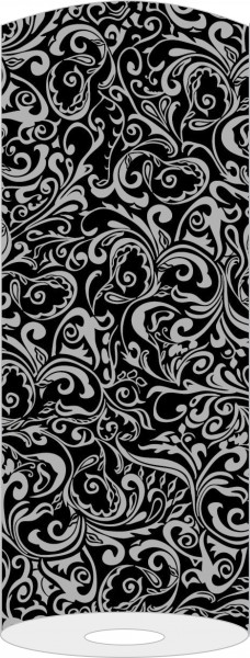Airlaid Tischläufer Lias in Schwarz-Silber, 40 cm x 24 m , 1 Stück - Mank
