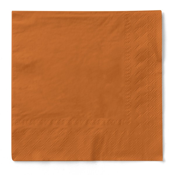 Tissue Serviette Terrakotta, 33 x 33 cm, 3-lagig, 100 Stück - Mank