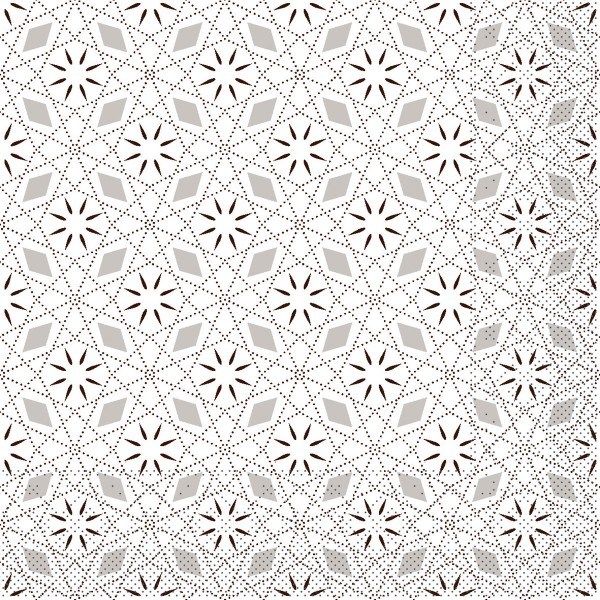 Tissue Serviette Mia in Braun, 40 x 40 cm, 100 Stück - Mank