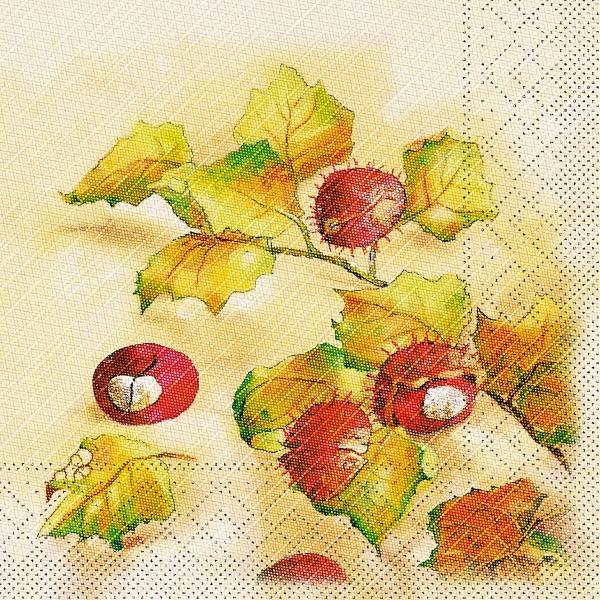 Tissue Deluxe Serviette Kastanie, 40 x 40 cm, 50 Stück - Mank