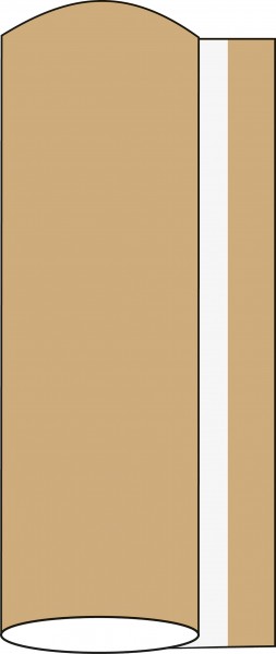 Airlaid Tischdeckenrolle Naturbraun, 80 cm x 40 m , 1 Stück - Mank
