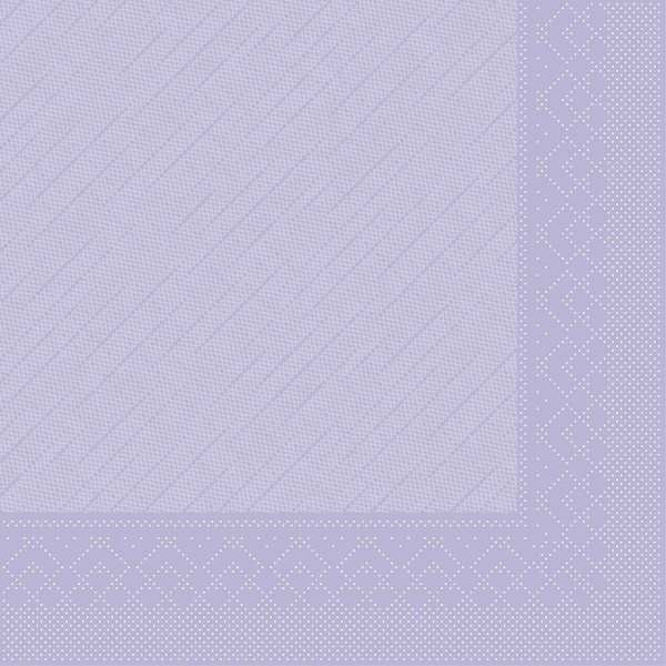 Tissue Deluxe Serviette Lila, 40 x 40 cm, 50 Stück - Mank