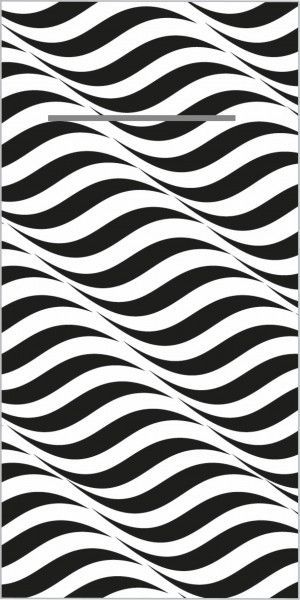 Airlaid Besteckservietten Nizza in Schwarz-Weiß, 40 x 40 cm, 100 Stück - Mank