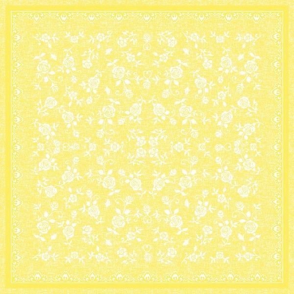 Airlaid Tischdecke Lace in Gelb, 80 x 80 cm, 20 Stück - Mank