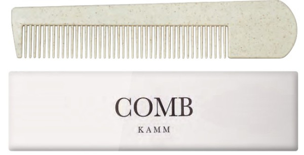 Comb Kamm aus Weizenstroh, Weiße-Serie, 500 Stück - Amenities