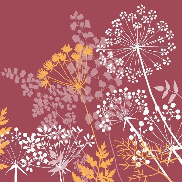 Airlaid Serviette Gordon in Bordeaux, 40 x 40 cm, 50 Stück - Mank