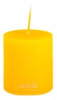 Stumpenkerze Senfgelb, Ø 50 x 60 mm - Brenndauer ca. 16 Stunden Stumpenkerze Senfgelb, Ø 50 x 60 mm - Brenndauer ca. 16 Stunden