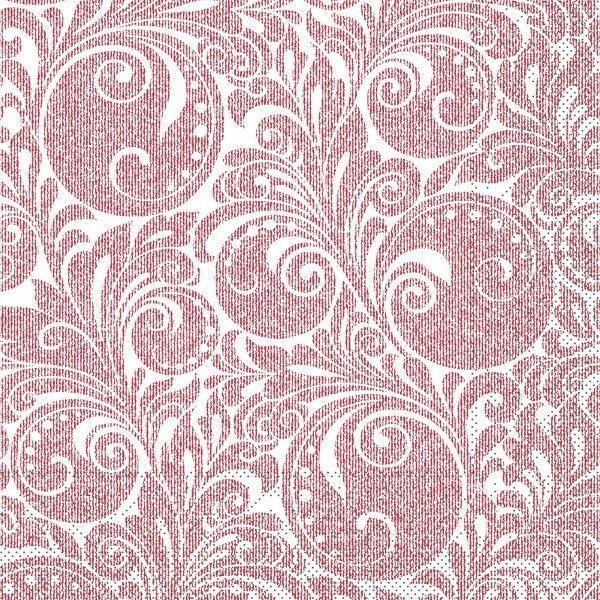 Tissue Serviette Jordan in Bordeaux, 33 x 33 cm, 100 Stück - Mank