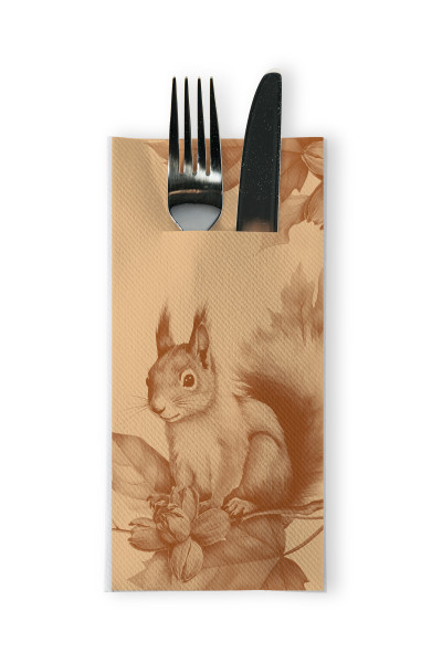 Airlaid Besteckservietten Skippy, 40 x 40 cm, 75 Stück - Mank