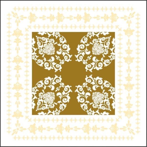 Deckchen Pascal in Gold-Creme, Tissue 9-lagig, 90 x 90mm, 250 Stück - Mank