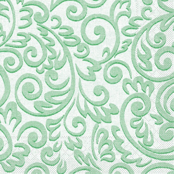 Tissue Serviette Bosse in Grün, 33 x 33 cm, 100 Stück - Mank