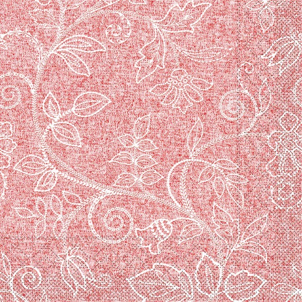Tissue Serviette Darlyn in Terrakotta, 40 x 40 cm, 100 Stück - Mank