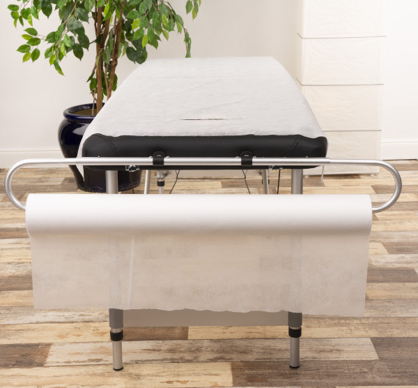 Massageliegenauflage mit Kreuzschlitz auf Rolle aus PP-Vlies 30 gsm Weiß, 80x190 cm, 1 Rolle