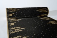 Airlaid Tischläufer Liane in schwarz, 40 cm x 24 m , 1 Stück - Mank Airlaid Tischläufer Liane in schwarz, 40 cm x 24 m , 1 Stück - Mank